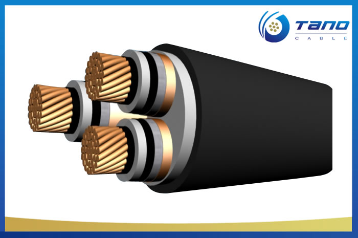 6.35/11kV copper gswa power cable